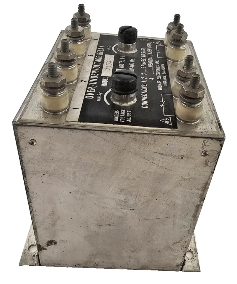 W255X OVER/UNDERVOLTAGE RELAY 50-400 HZ 460 V 3 PHASE 3 WIRE 373 - Image 3 of 4