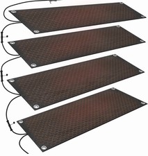 NEW Heated Snow  Ice Melting Stair Mat - 10"x30" 4 PACK 