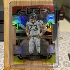 2023-24 Panini Select Joe Klecko #76 Red & Yellow Prizm Die Cut