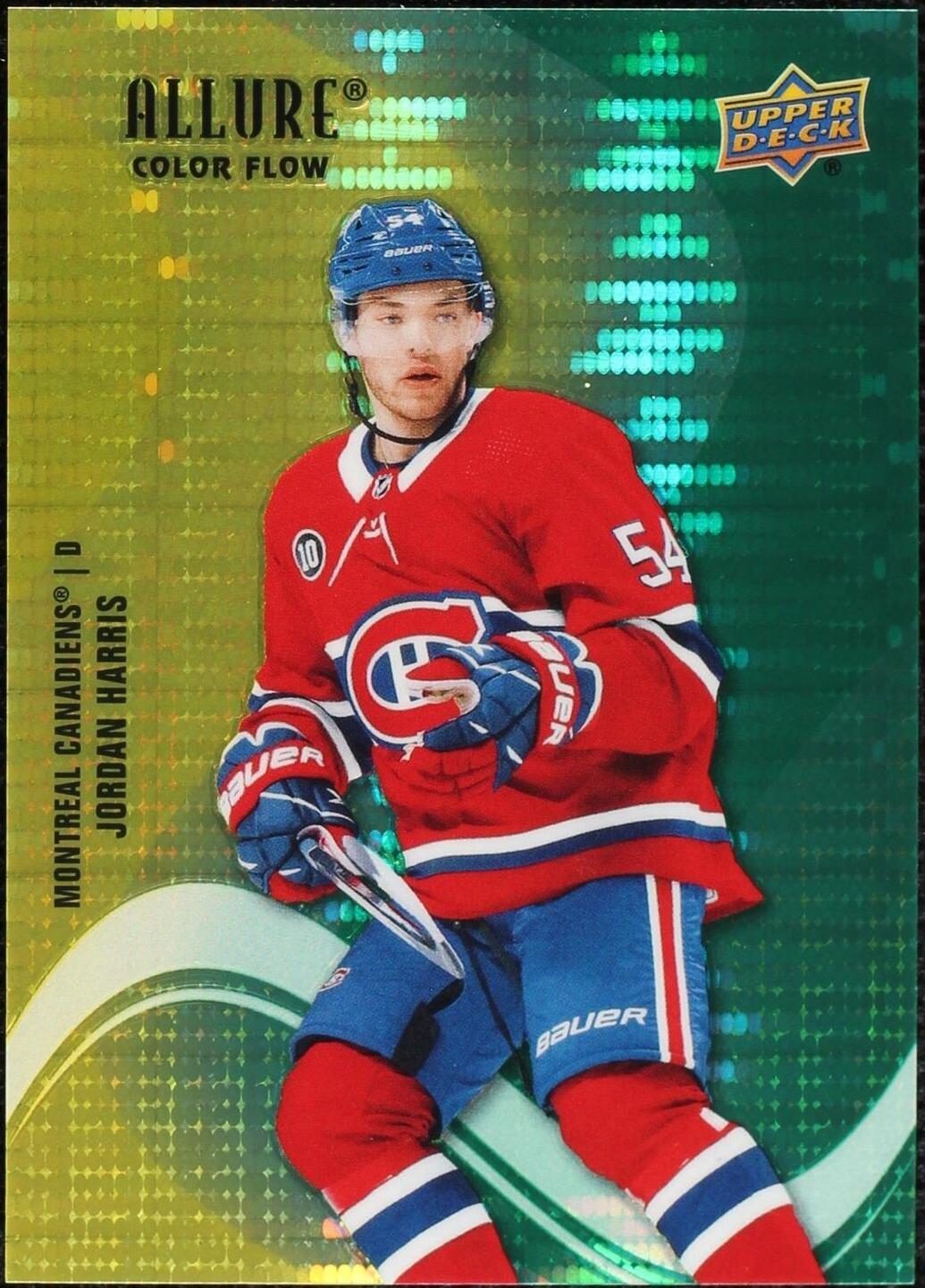 2022-23 Upper Deck Allure - Color Flow Jordan Harris #SF-4 Yellow Green ...