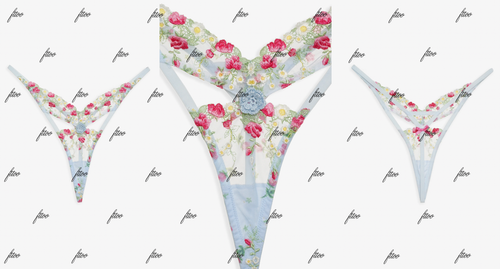 FOR LOVE & LEMONS AURELIA THONG PANTY CHARLIE FOREVER DAISY FESTIVAL ROSE EVIE L - Picture 9 of 13
