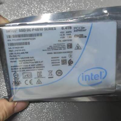 INTEL P4610 6.4TB SSD PCIe 3,1 x4, NVMe U.2 SSDPE2KE064T8 VDV10152 VDC AMPS