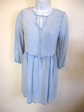 D&Kade Pull Over Acid Wash Shirt Dress Size Small