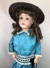 24” Antique German Bisque Doll AM 390 Armand Marseille Trego Jointed Repaint #L