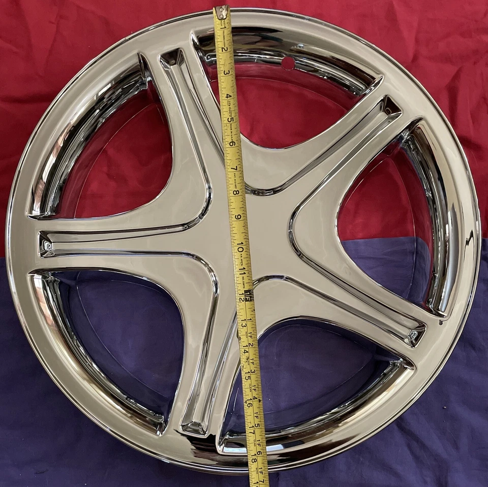 For 1999-2004 Ford Mustang 17” Alloy Wheel CHROME Skin Hubcap Cover IMP311 Cap 1 - Image 2 of 4