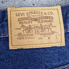 Vintage Levis Mom Jeans Womens 11 Blue Dark Wash High Rise Orange Tab 60s 27x29