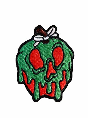 Iron On Patch - Poison Apple 3  Evil Queen Snow White Princess Villain Goth