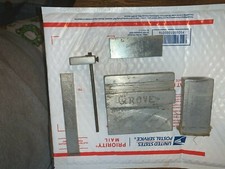 TEST PEZZI IN ALLUMINIO (DI PROPRIETÀ DI UN INGEGNERE REFRIGERATO) MAGNETE NON ATTACCATO