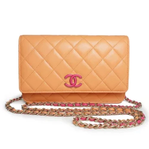 Borsa a tracolla CHANEL MATELASSE Coco Mark arancione AP3657 pelle arancione con scatola originale