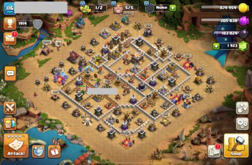 TH11 Max. Heroes (50/50/30/20)LEGEND SKIN AND MAP SKIN .IOS/ANDROID. Cheap.