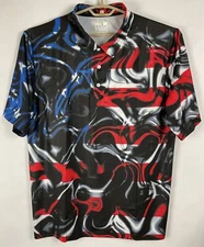 Obnoxious Golf NWT Mens “The Flag” Polo Golf Shirt 2XL Poly/Spandex SS New