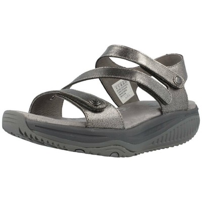 skechers sandals hombre plata