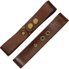Sword Frog  7" x 1" Brown Leather Sword/Dagger Belt Holster Costume Prop