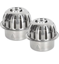 2 Pcs Gutter Guards, Gutter Mesh Drain Filter, Stainless Steel 100mm