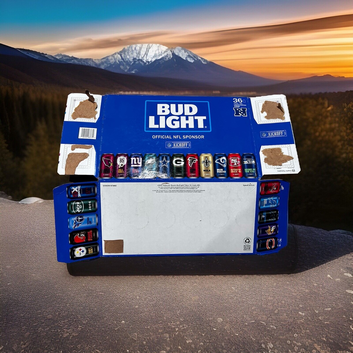 2017 NFL KICKOFF Empty Bud Light 36 Pack NFL . | eBay