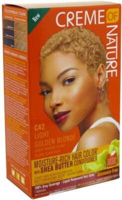 CREME OF NATURE HAARFARBE FEUCHTIGKEITSREICHE HAARFARBE MIT SHEABUTTER CONDITIONER