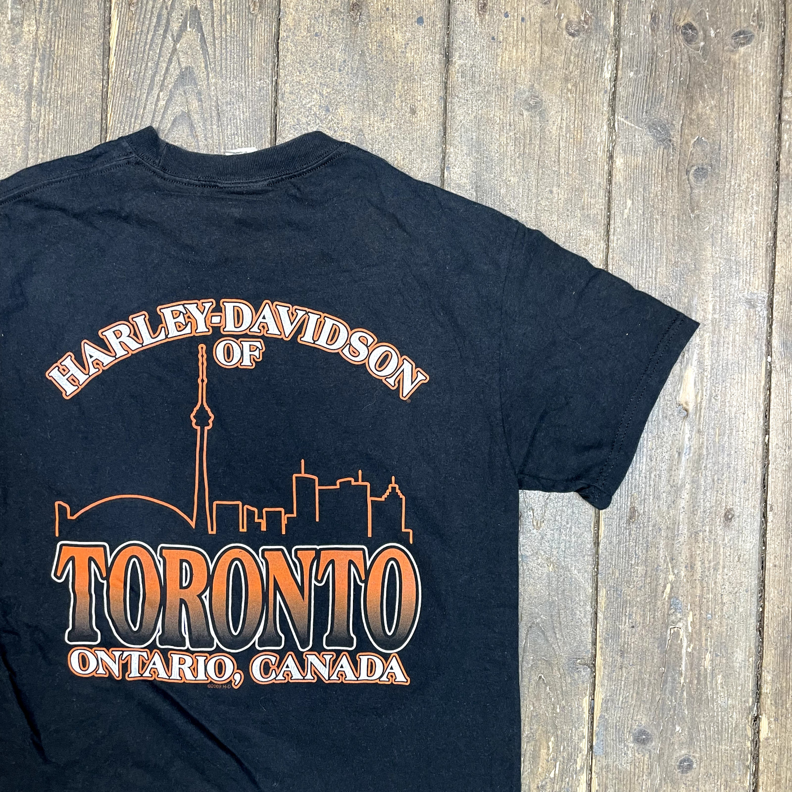 Harley Davidson T-Shirt Graphic Biker Short Sleeve Tee, Black, Mens Medium image 7