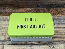 Vintage Briggs Industries D.O.T. First Aid Kit North Bandages Supplies Sealed