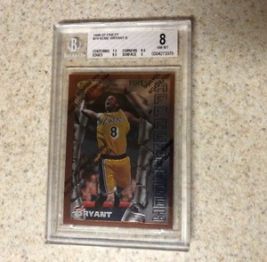 kobe bryant topps finest rookie card