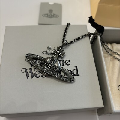 アクセサリー vintage Vivienne Westwood necklace Vivienne Westwood Big Vintage Style Floral Punk Pendant Necklace