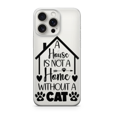Sunny-Case Handyhülle für iphone 12 PRO home without cat Nr.763 Hautier Pet Ka