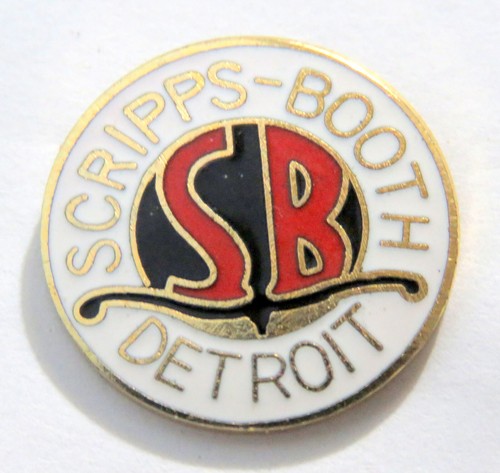 Spilla spilla bavero vintage Scripps Booth Detroit Automobile Company cappello - Foto 1 di 4