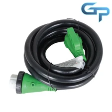 50Amp 15Ft RV Extension Cord Power Cable Rain Proof For Motorhome Camper L14-50P