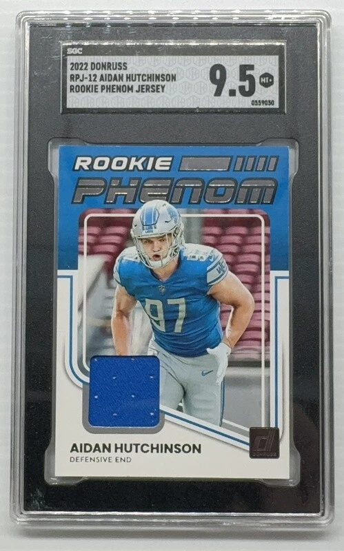 Aidan Hutchinson Panini Donruss Rookie Phenom Jersey Autographs #RPA11 Base