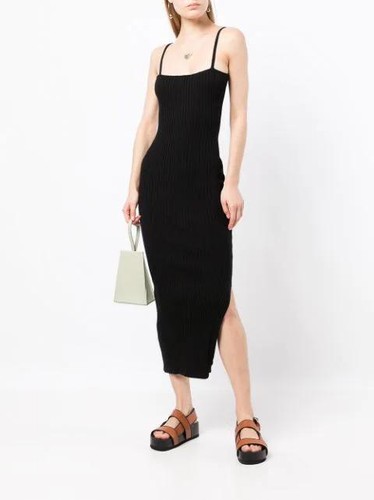 Anna Quan..Adeline Dress..Rib Knit Cotton in Raven...NWT! - Picture 3 of 8