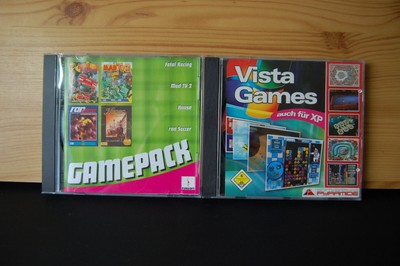 2 PC-CD Rom - Gamepack  und Vista Games