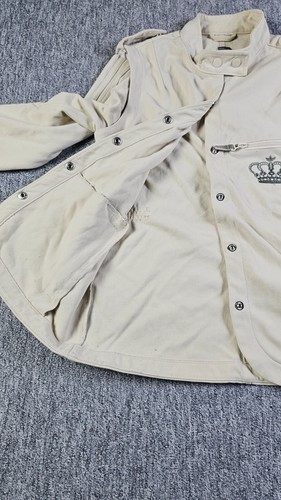 Vintage ADIDAS Missy Eliot Respect Me Blazer Jacket Size 38 Nylon White Military - Picture 9 of 15