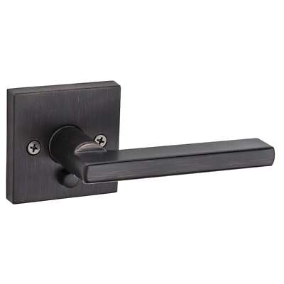 Kwikset Casey Passage Hall Closet Door Handle Lever Matte Black Microban New
