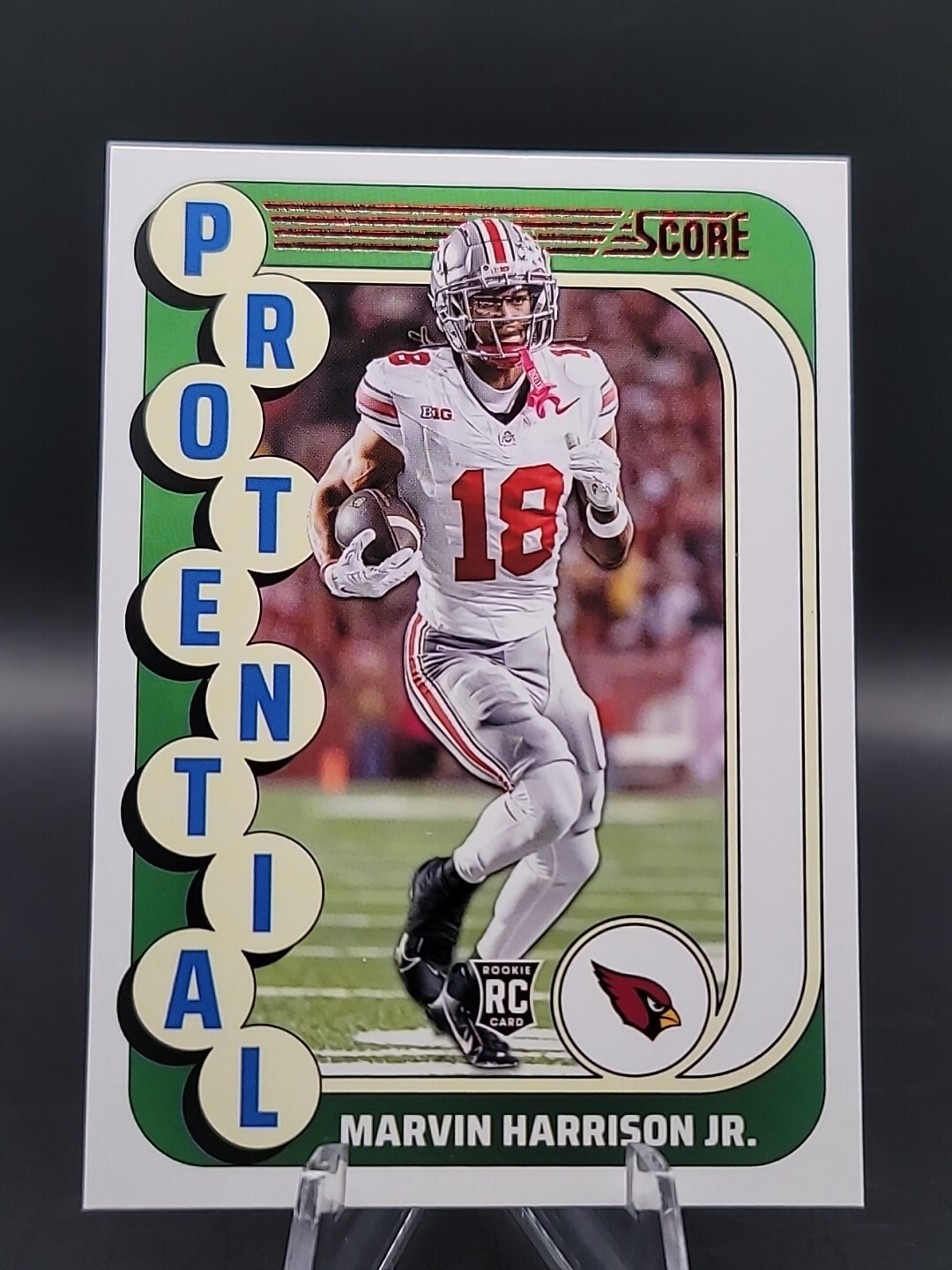 💥2024 Panini Score Marvin Harrison Jr RC Rookie Protential Red Foil No.16💥