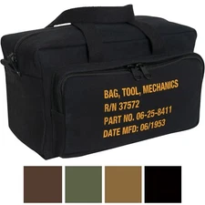 Rothco Canvas Mechanics Tool Bag Stamped Stencil w/Heavy Duty Zip Pockets