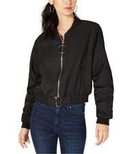 Sage The Label Womens Cropped Bomber Jacket
