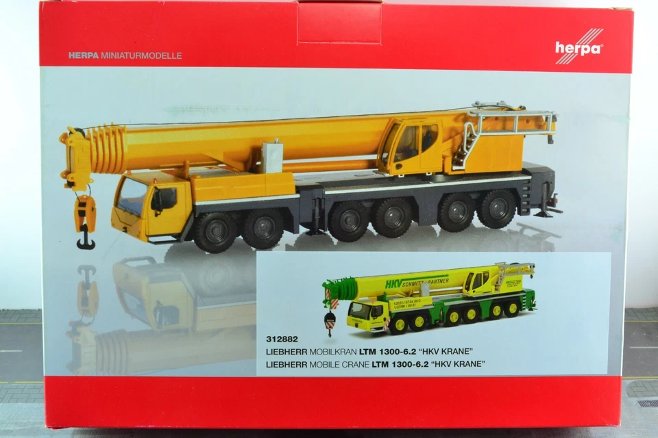 Herpa 312882 Liebherr LTM 1300 6.2 HKV Mobile - Truck Crane 1:87 Scale HO - Image 3 of 3