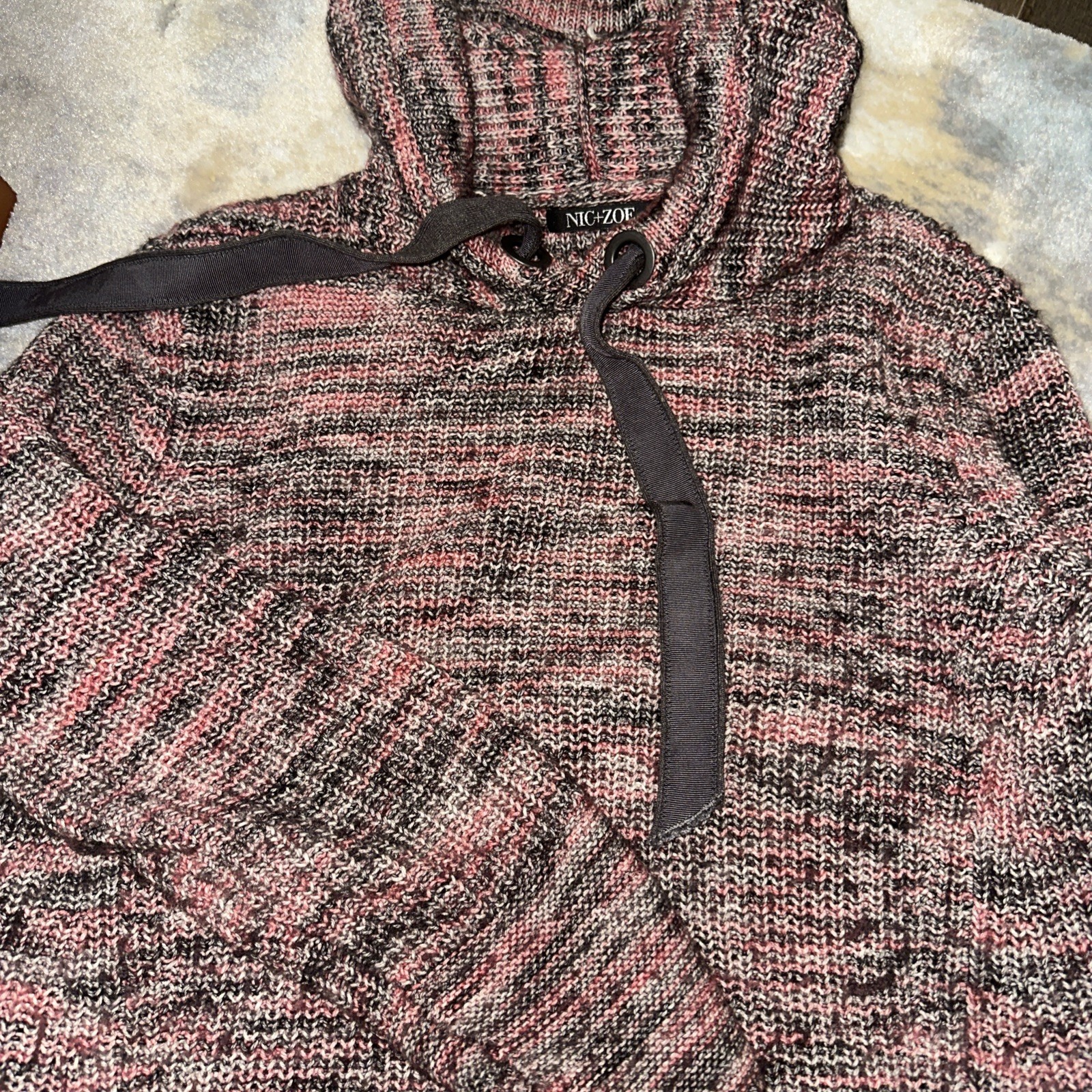 Nic + Zoe Pullover Drawstring Sweater - image 1