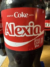 Share A Coke with   Alexia   2025 Personalized Gift Coca Cola Bottle 20oz