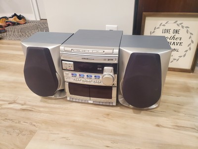 Philips Magnavox FW 386C Stereo 3CD/Dual Cassette Player ***NEEDS