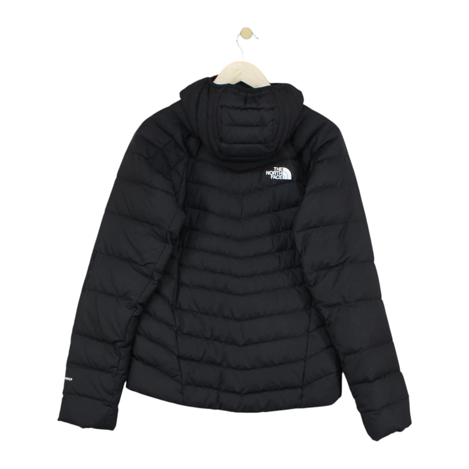 North Face 550 Down Quilted Jacket Mens Size S Black Hooded Winter Insulated - Image 2 of 4