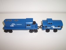 Whittle Shortline Wooden Train Conrail GP38 Locomotive Caboose Lot 2005