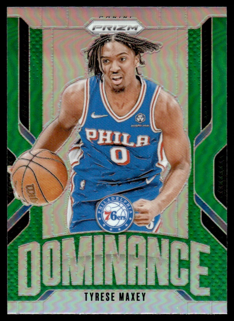 2024-25 Panini Prizm Dominance Green Tyrese Maxey Philadelphia