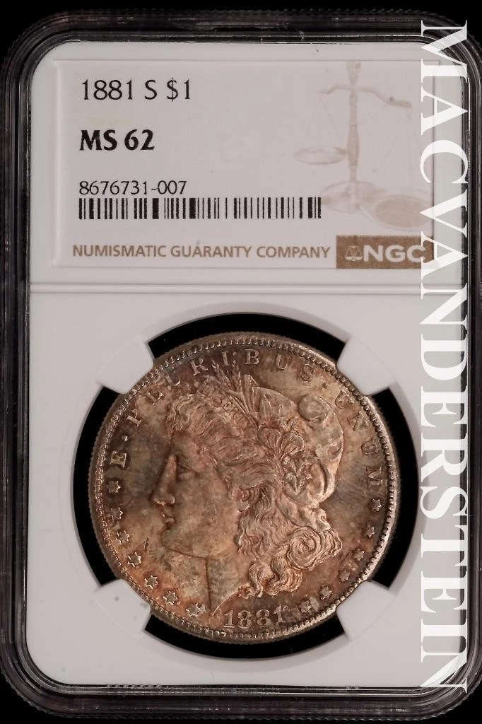 MS 62 Graded 1881 Year Morgan US Dollars (1878-1921) for sale | eBay