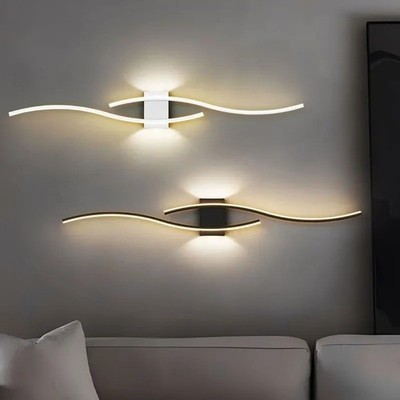 Nordische LED Wandleuchte Innen Lampe Bad Schlafzimmer Flur Beleuchtung