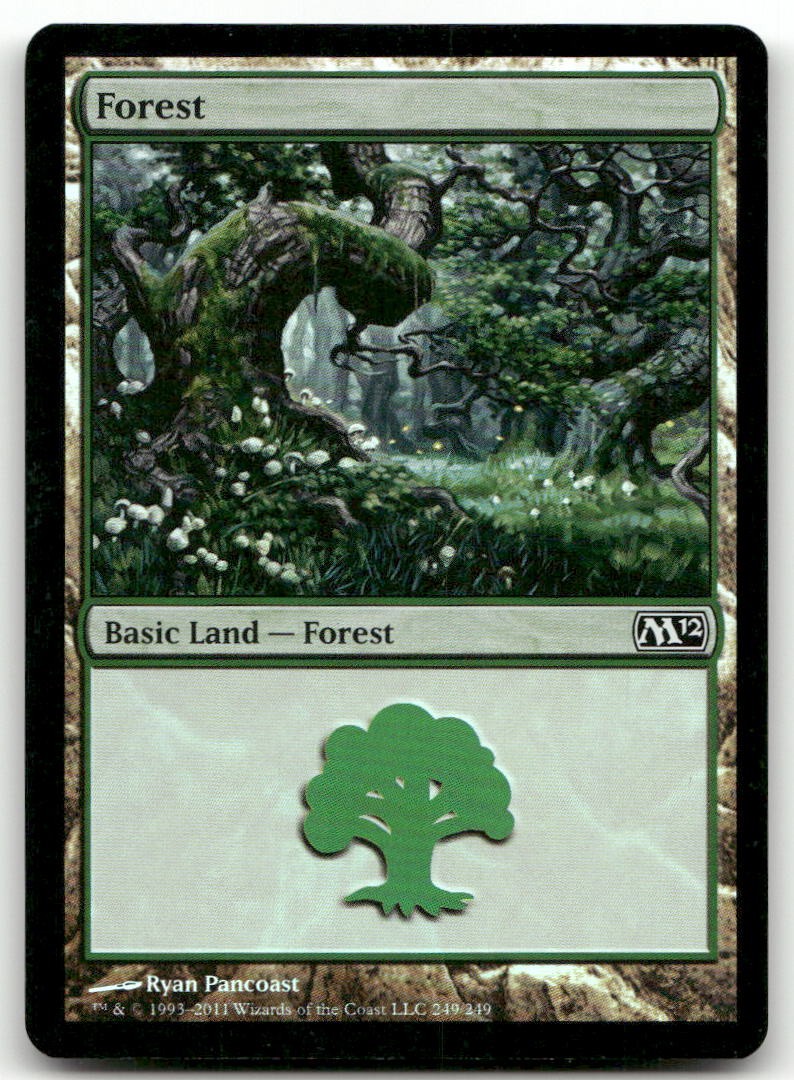 Forest (249) #249 (LP) Magic 2012 (M12) M12 Magic MTG