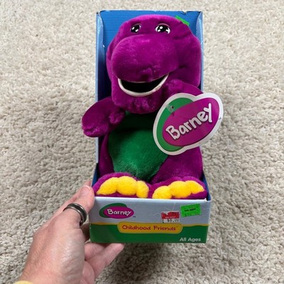Barney Dinosaur Plush 1996 Lyons Group Purple Green New Box Vintage Collectible