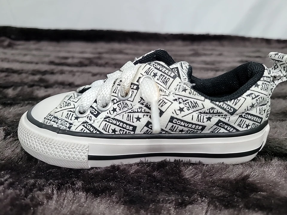 Zapatillas deportivas Converse CT AS Street sin cordones blancas/negras para bebés pequeños talla 5 Foto 4 de 4