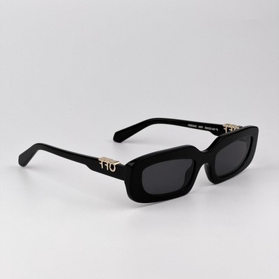 Off-White RENTON Women Sunglasses Black Grey Rectangle OERI13C RENTON 1007 Off-White RENTON Dark Grey Rectangular Unisex Sunglasses  main image 3