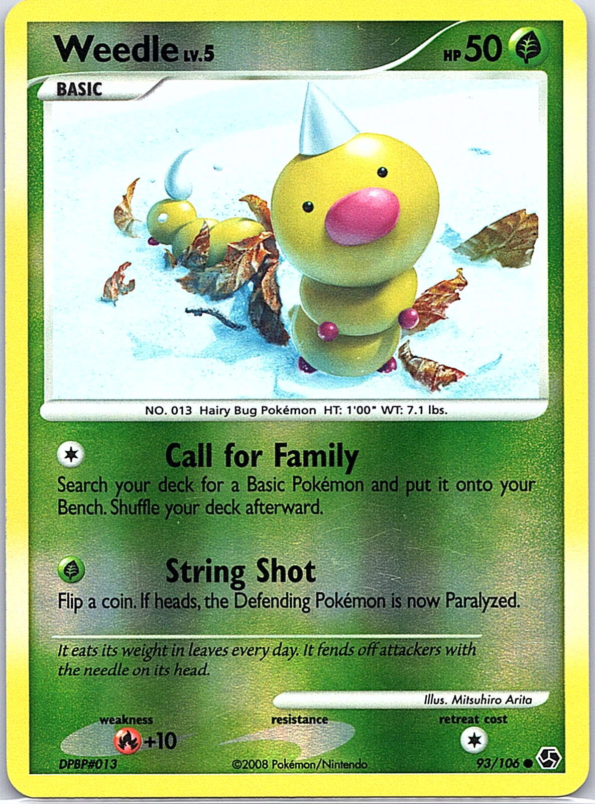 Weedle 93/106 Great Encounters Reverse Holo LP