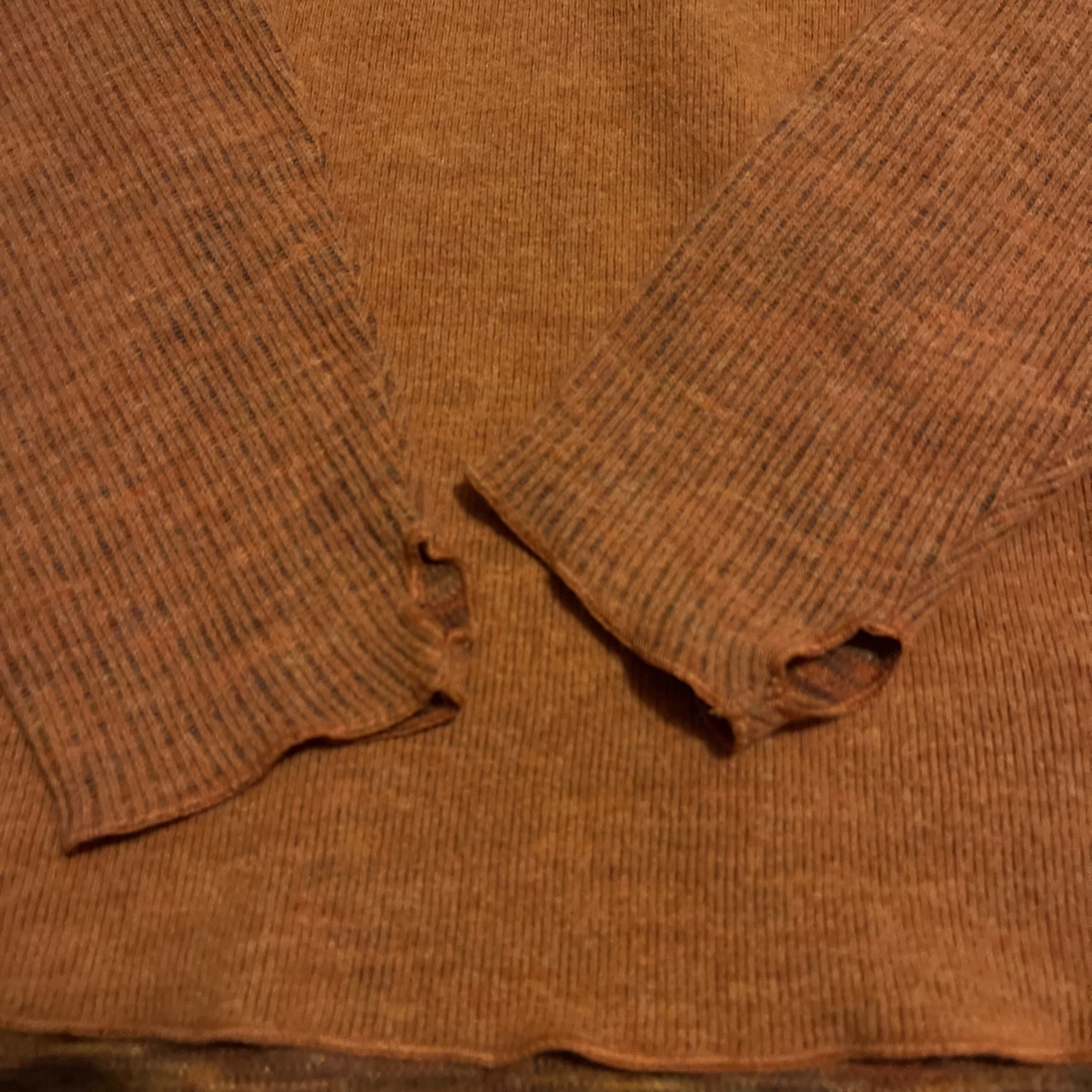 Mountain Hardware Pullover Sweater Medium Orange … - image 8